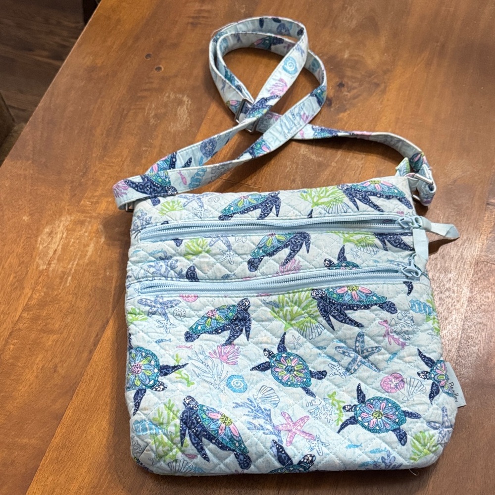 Vera Bradley Quilted Sea Turtle Crossbody Bag